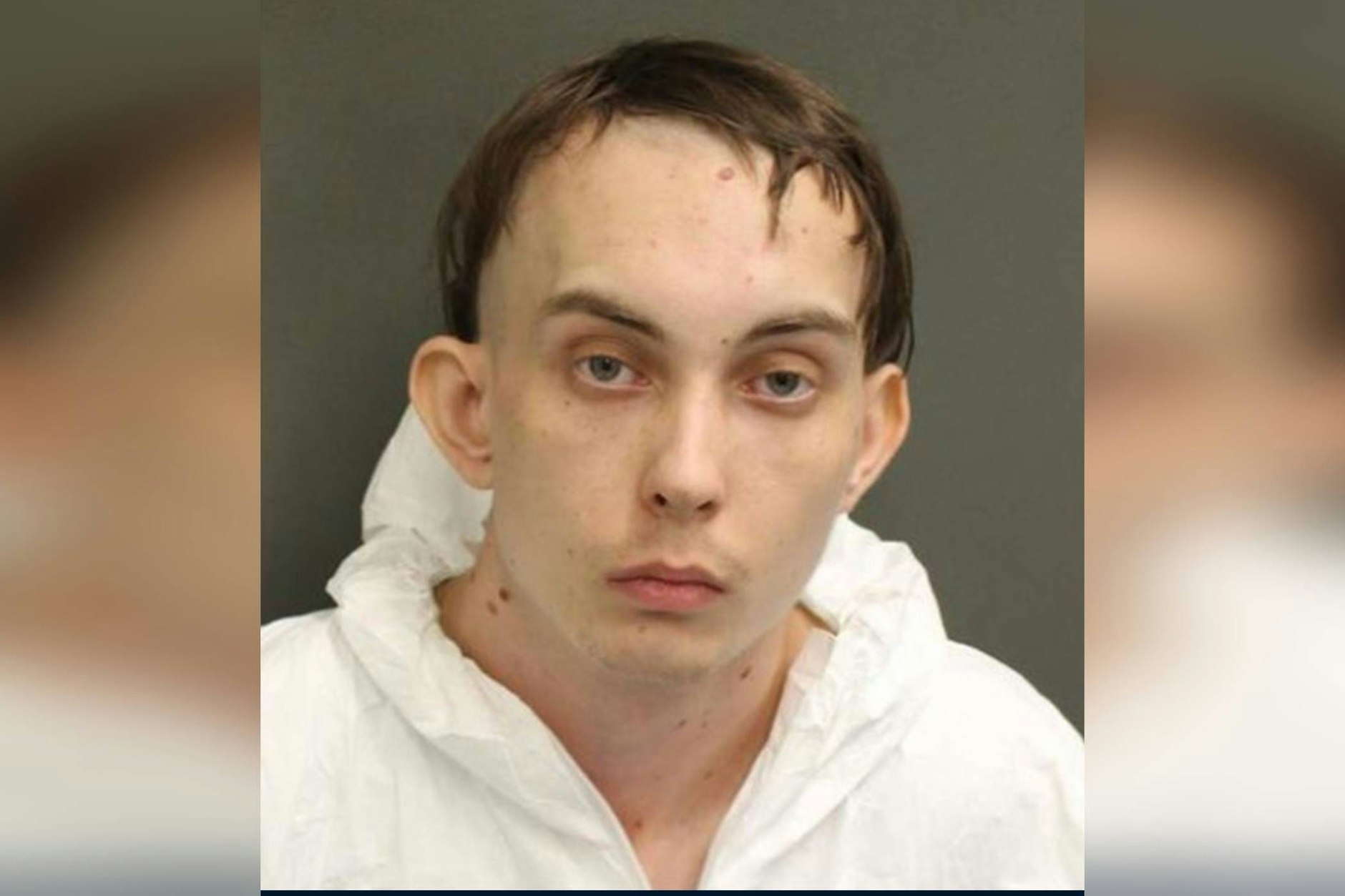 Der 23-jährige Joseph Voigt nach seiner Verhaftung durch die Polizei.