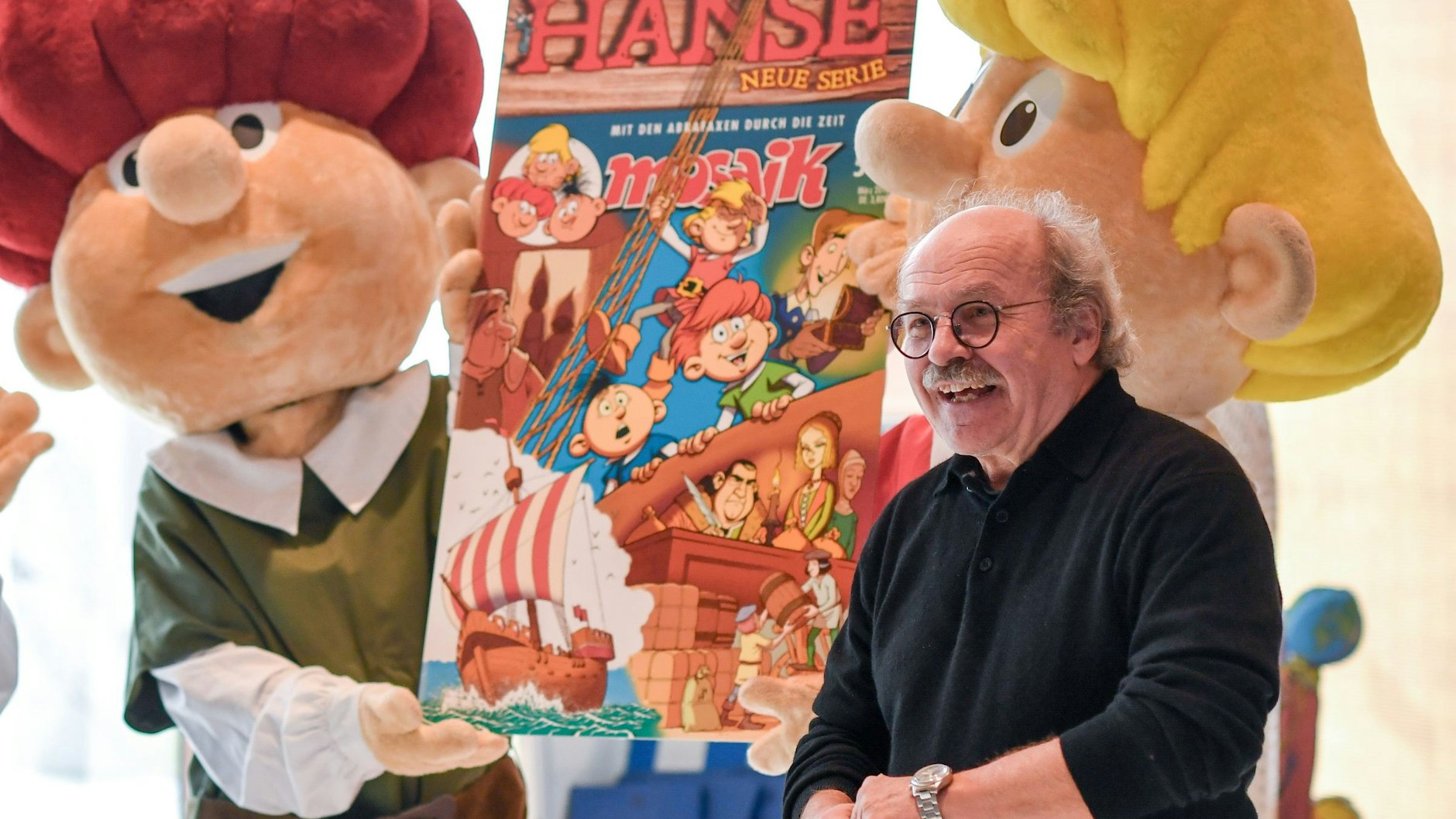 „Mosaik“-Herausgeber Klaus D. Schleiter: Er rettete die einstige DDR-Zeitschrift, die heute das meistverkaufte Comic-Heft in Deutschland ist.