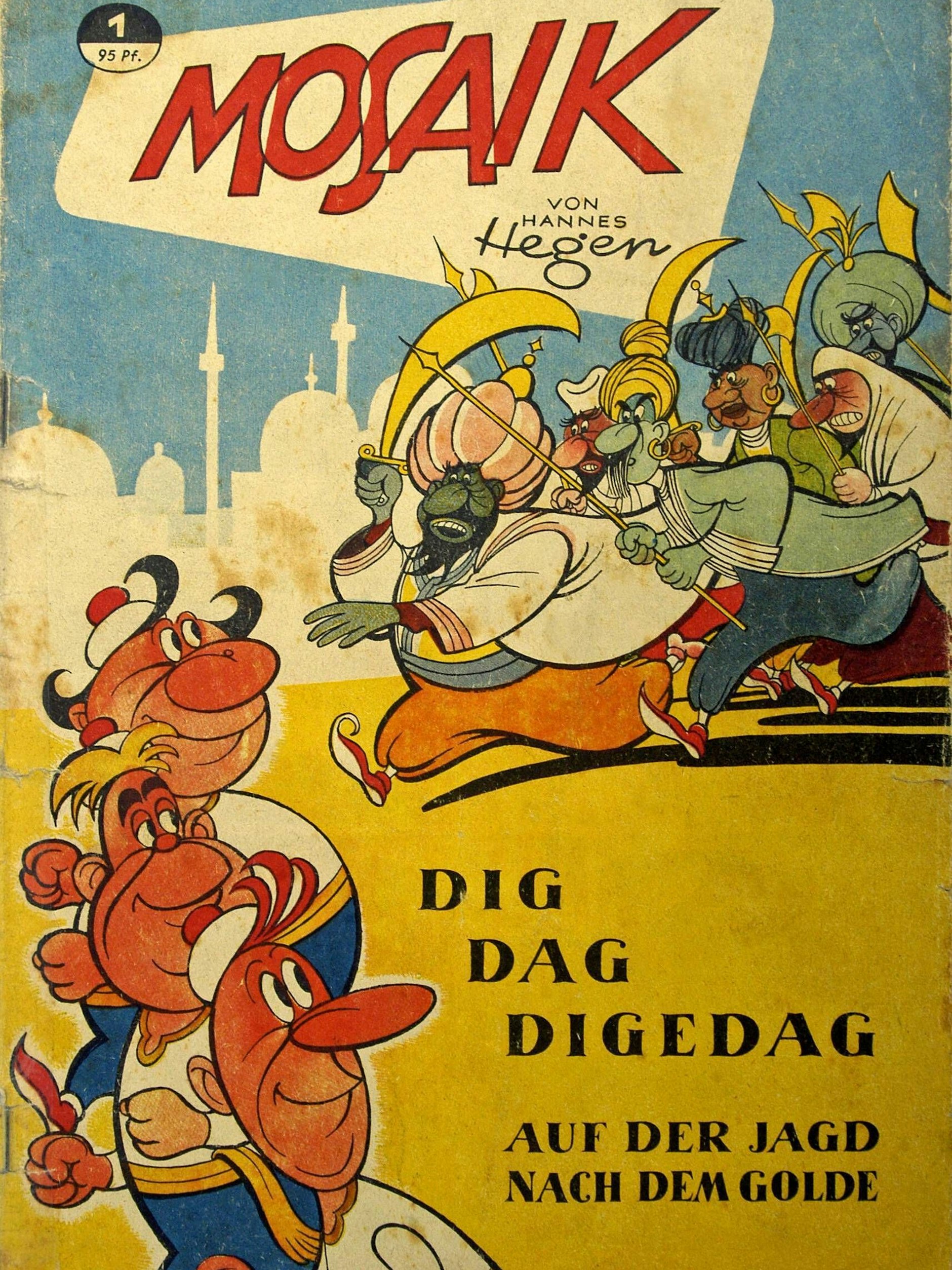 Das war das erste „Mosaik“-Heft, das im Dezember 1955 erschien.