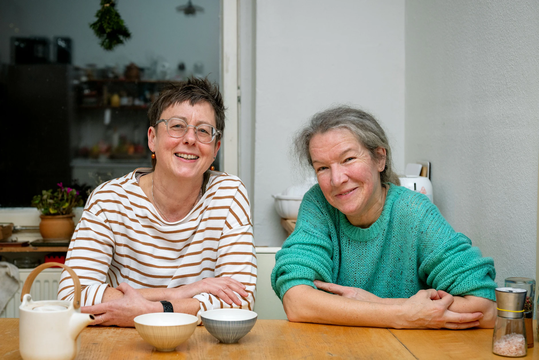 Nachbarinnen: Simone (r.) und Susanne