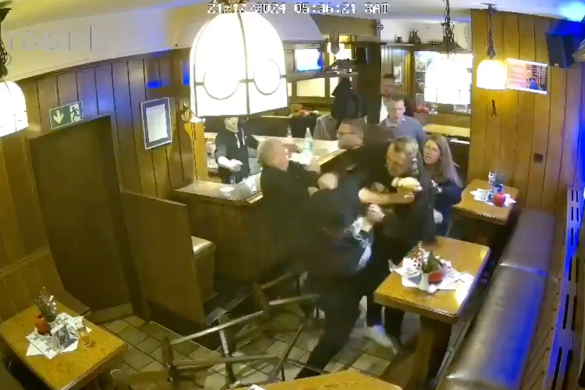 Das Video zeigt den Gastraum einer Kneipe in Hürth.