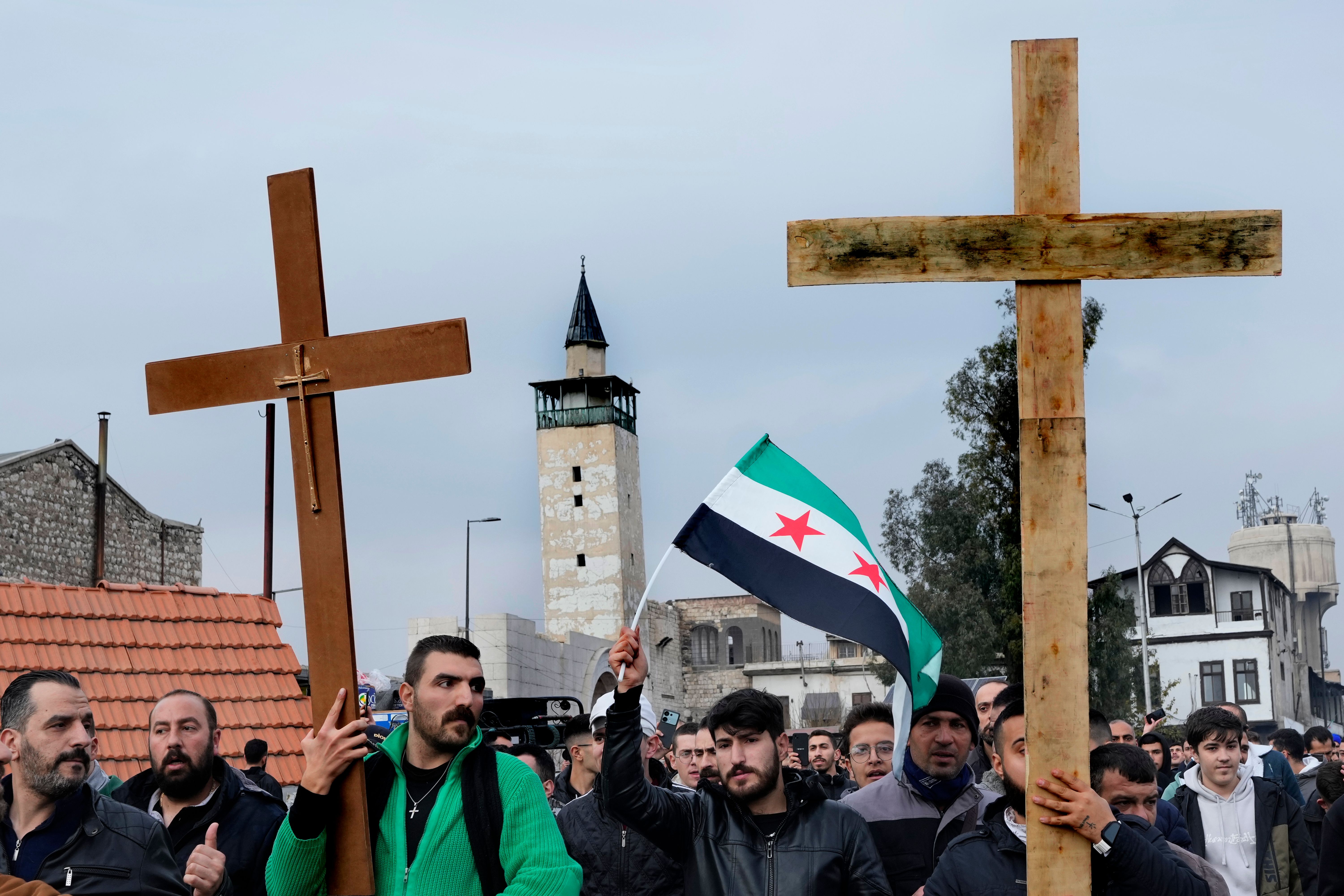Syrien: Demonstrationen in Damaskus nach mutmaßlicher Weihnachtsbaum-Verbrennung