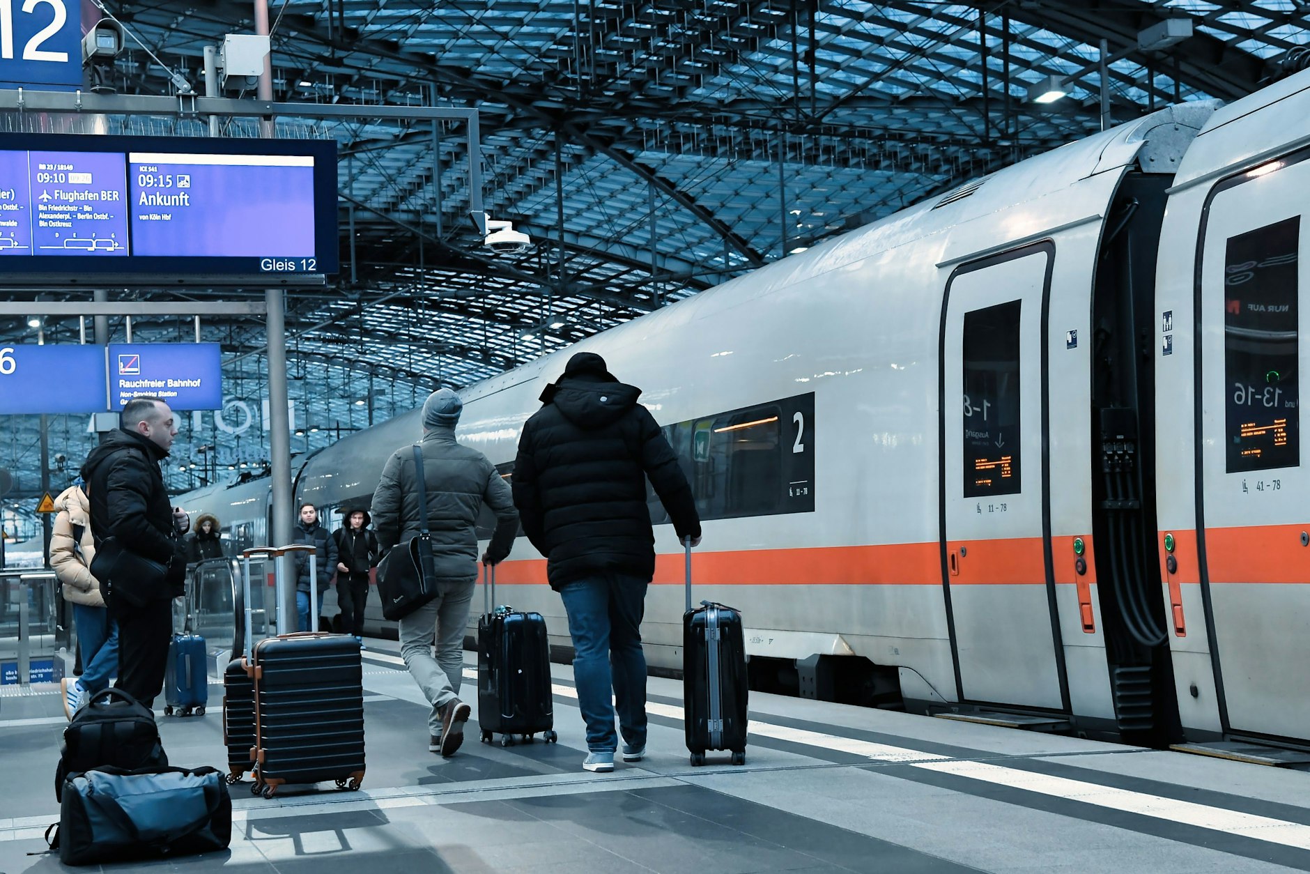 Im Berliner Hauptbahnhof.