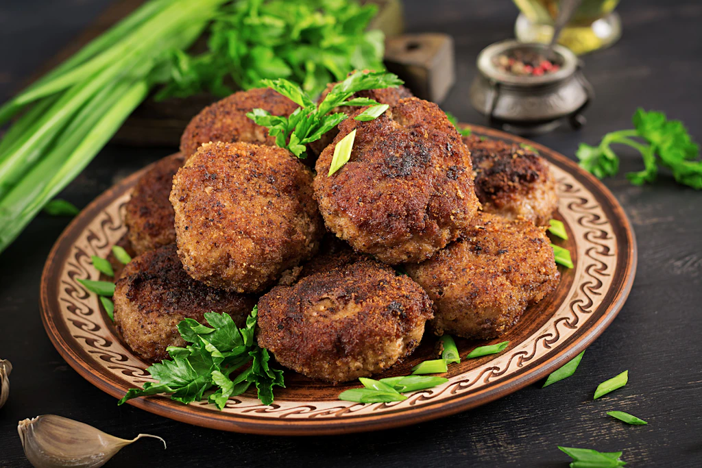 Fürs Silvester-Buffet: Rezept für Frikadellen aus der Heißluftfritteuse
