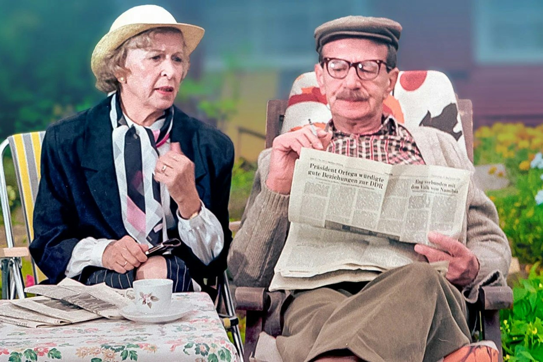 Der rüstige Rentner Maxe Baumann unterhielt die TV-Zuschauer in der DDR am Silvesterabend blendend.