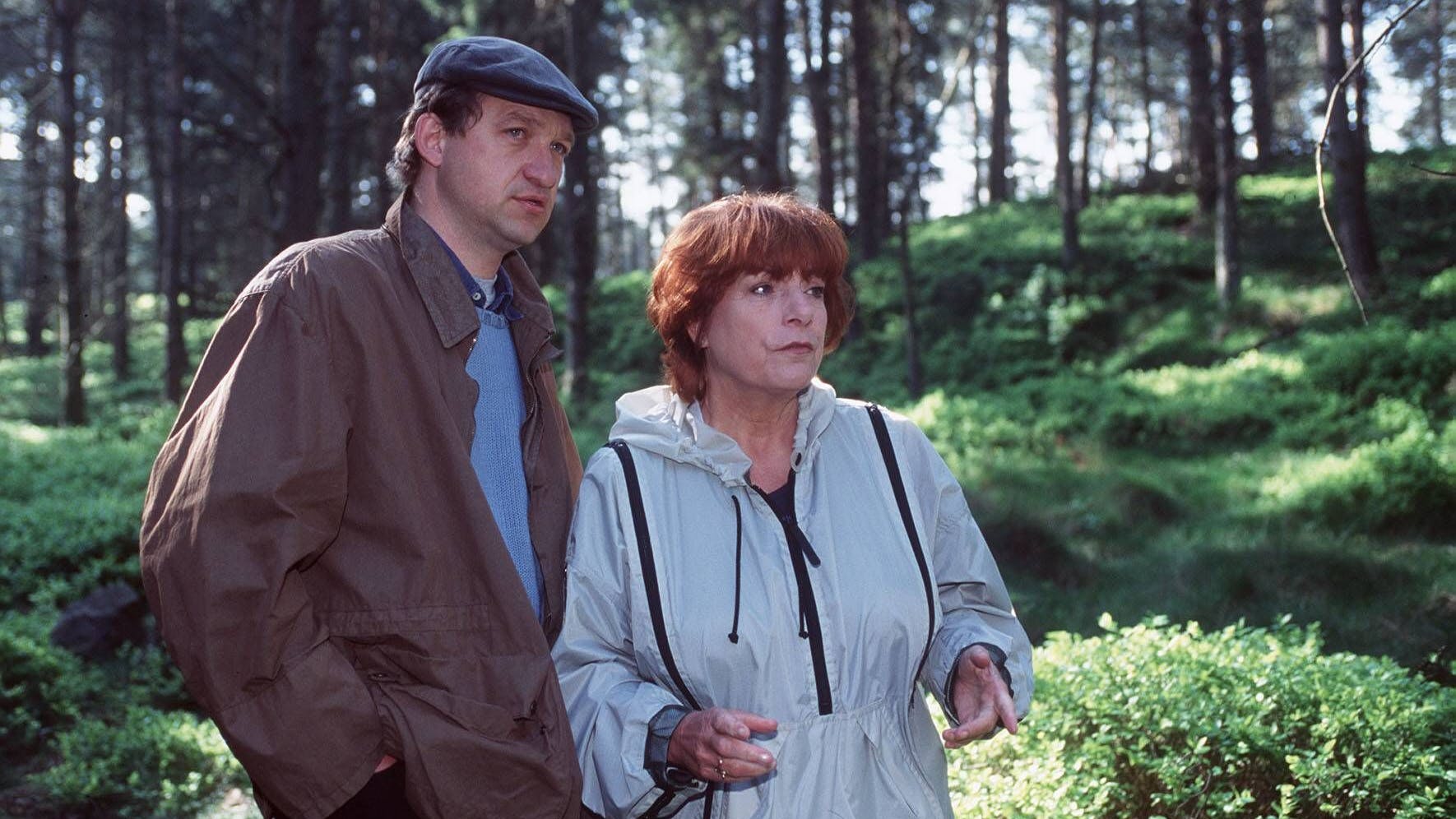 Hannelore Hoger in ihrer Paraderolle als Bella Block (hier mit Peter Heinrich Brix).
