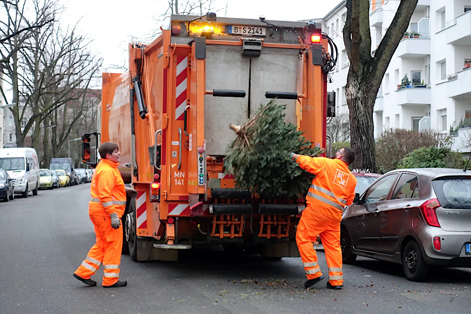 Ab 8. Januar holt die BSR die Weihnachtsbäume ab.