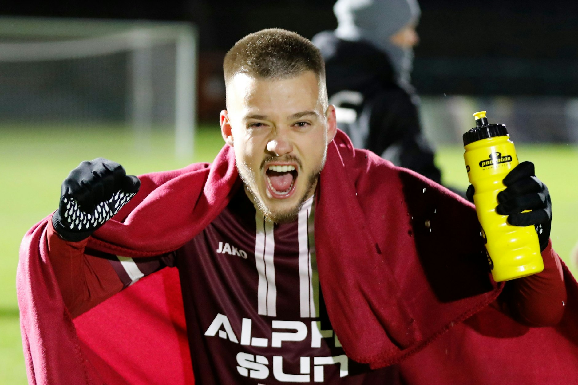 So sieht einer aus, der wieder richtig Spaß am Fußball hat: Ivan Knezevic vom BFC Dynamo.
