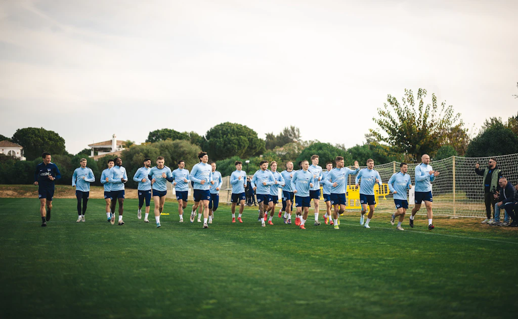 Hertha BSC in Spanien, Fabian Reese mit auf dem Trainingsplatz
