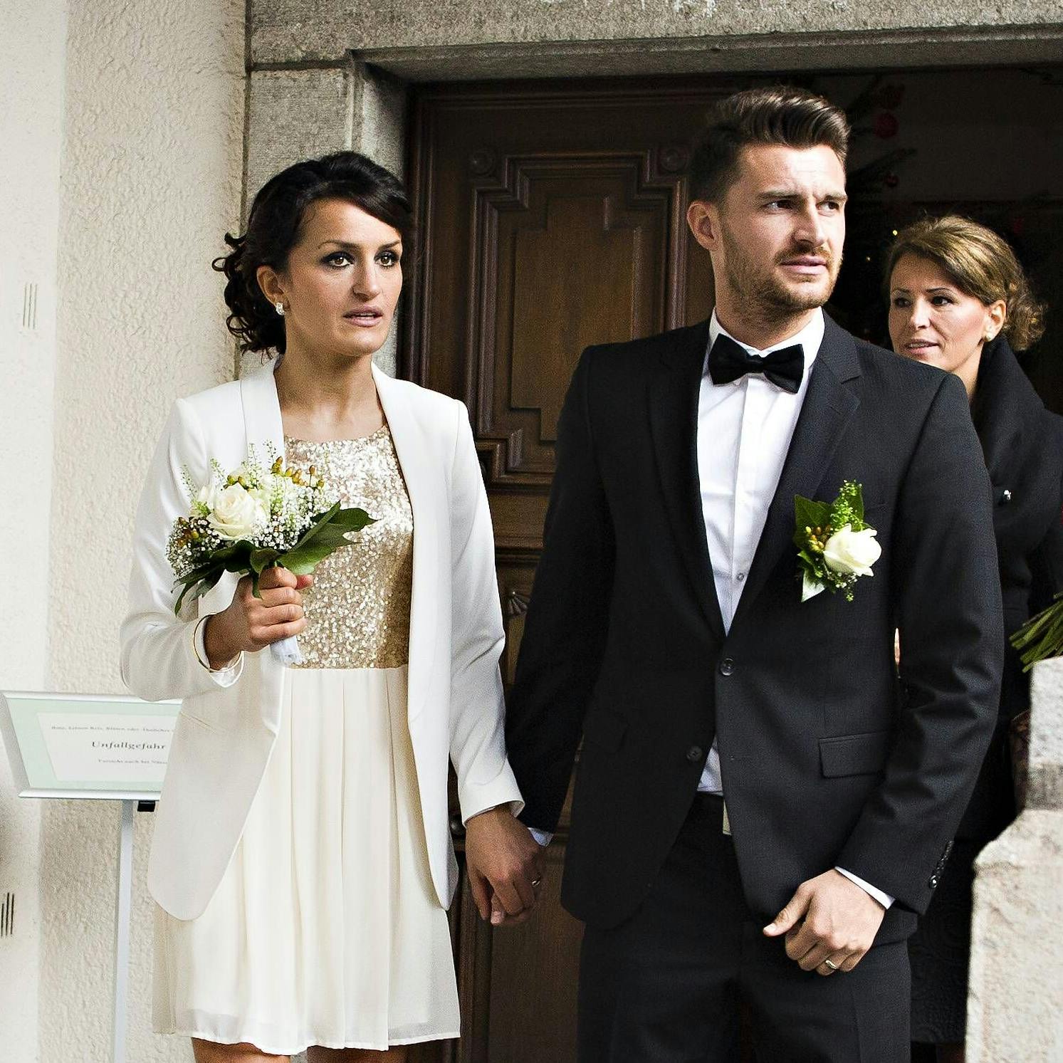 Seit 2013 verheiratet: Enis Alushi und Weltmeister-Fußballerin Fatmire Bajramaj.