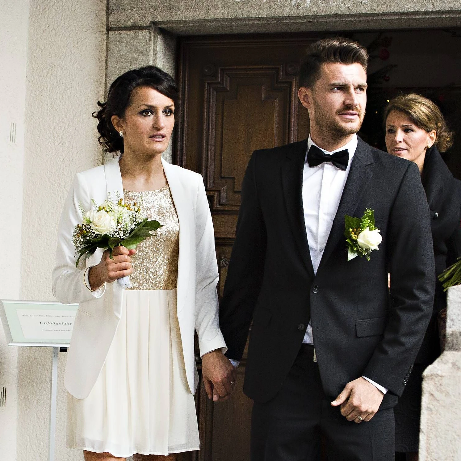 Seit 2013 verheiratet: Enis Alushi und Weltmeister-Fußballerin Fatmire Bajramaj.
