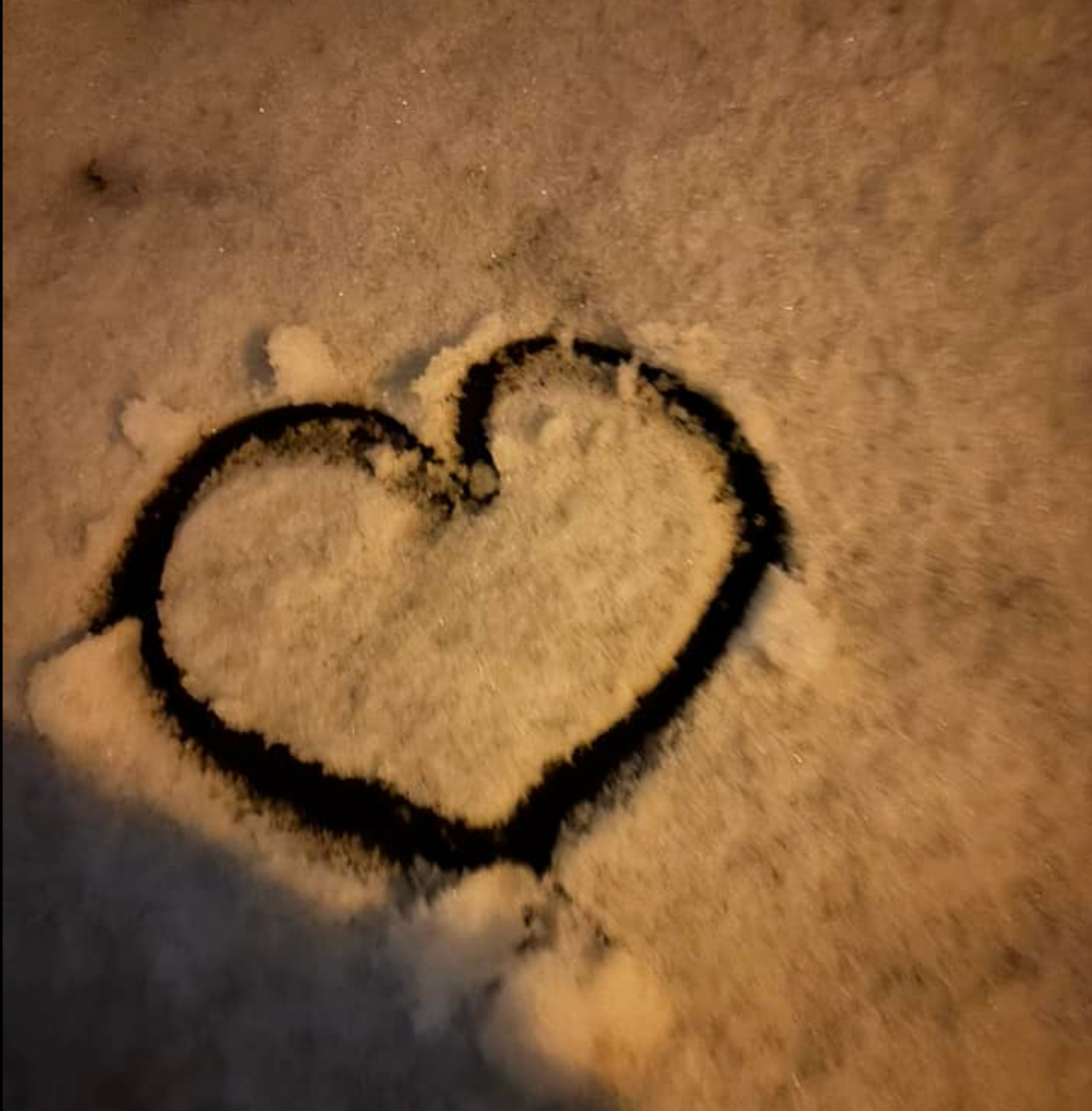 KURIER-Leserin M Jane Rieger schickt einen herzlichen Schneegruß! Danke!