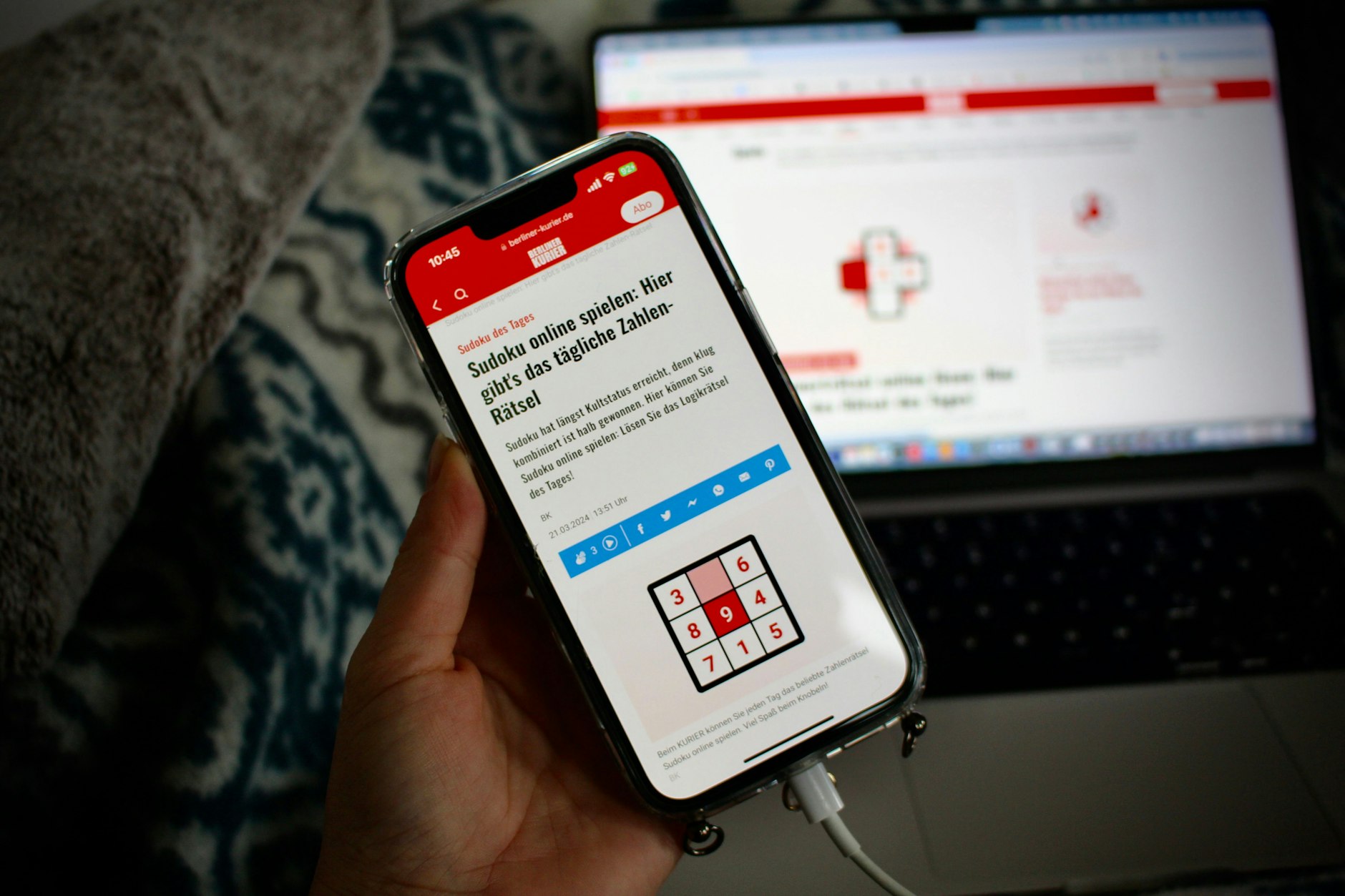 Spielen Sie Sudoku, Kreuzworträtsel, Wordle und Co. völlig kostenlos beim Berliner KURIER.