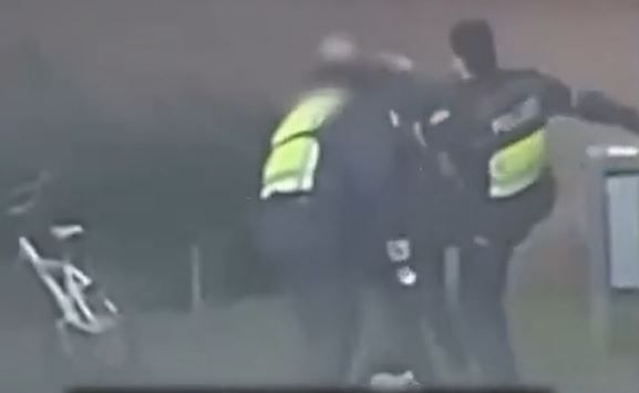 Horror-Video: Hier prügeln zwei Polizisten auf einen wehrlosen Mann ein