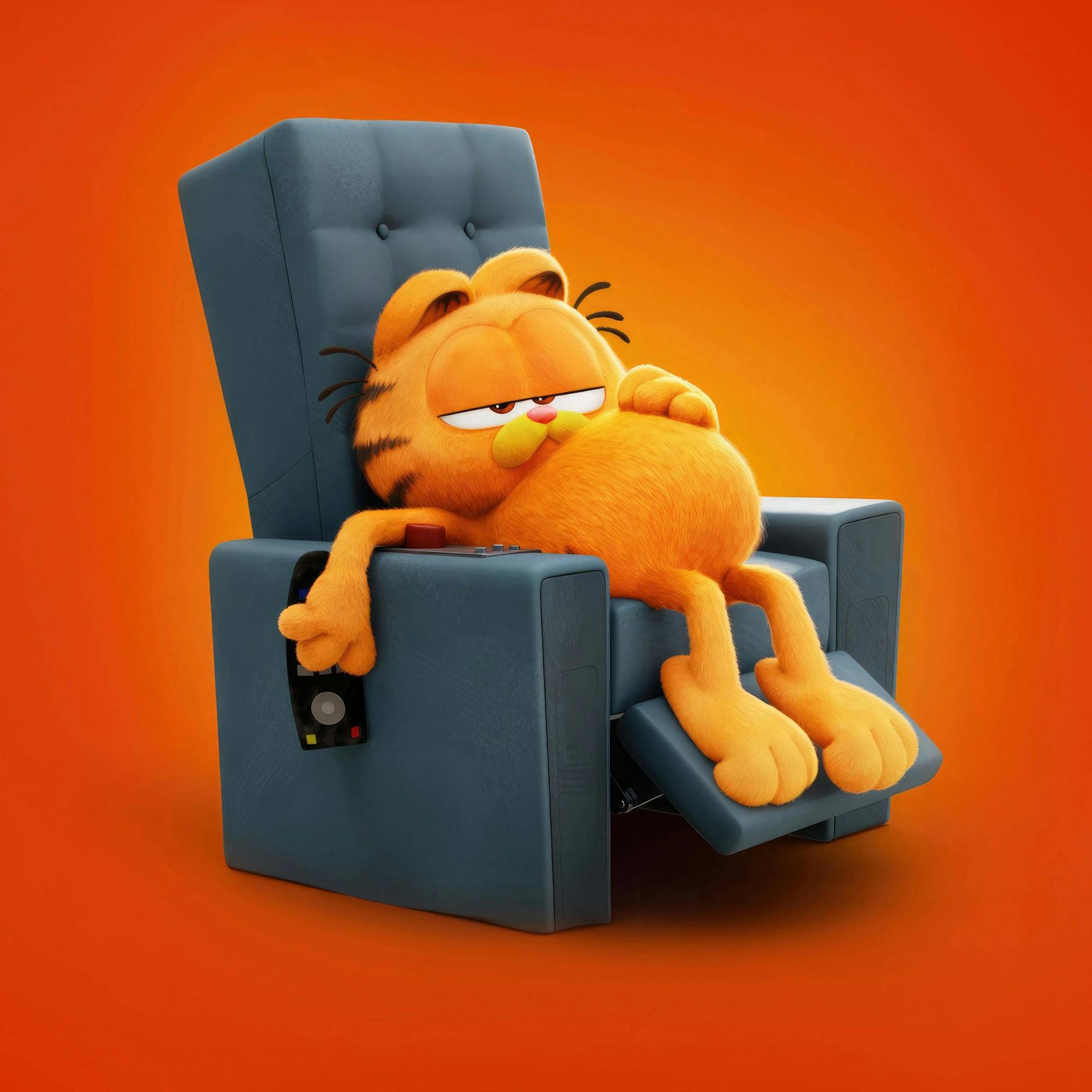 Garfield futtert und schläft am liebsten - liegt es an seinem Geburtsort, dem Mamma Leoni’s Italian Restaurant?
