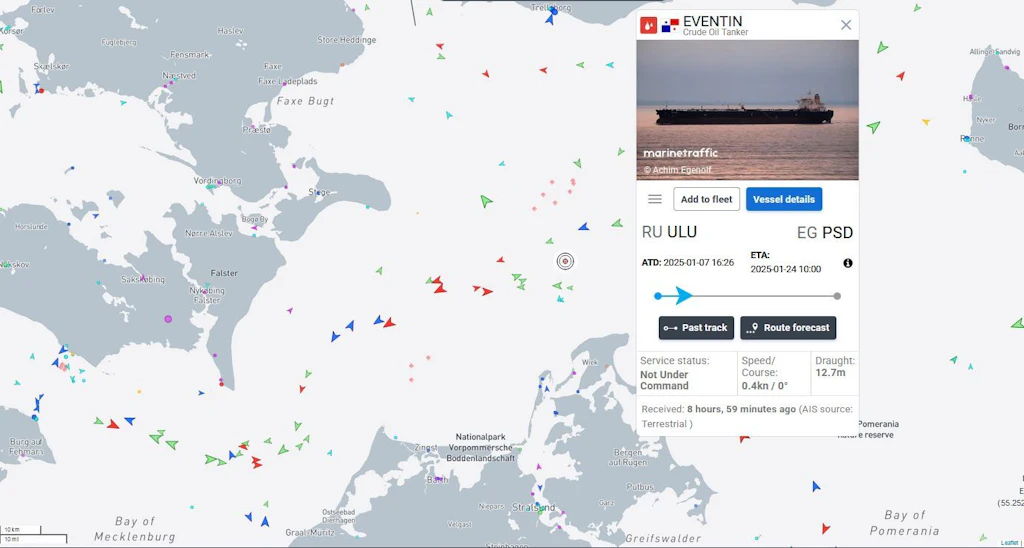 Manövrierunfähiger Tanker vor Rügen: 99.000 Tonnen Öl geladen!