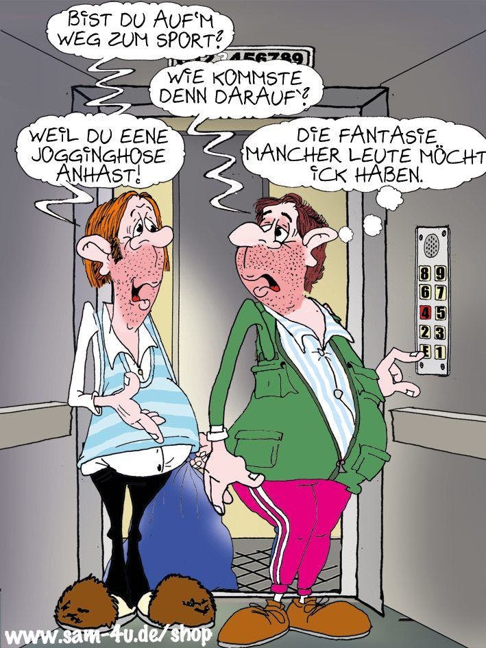 Auch heute haben wir einen lustigen Cartoon des Tages für Sie - Zeichner Sam Paff wünscht einen schönen Sonntag!