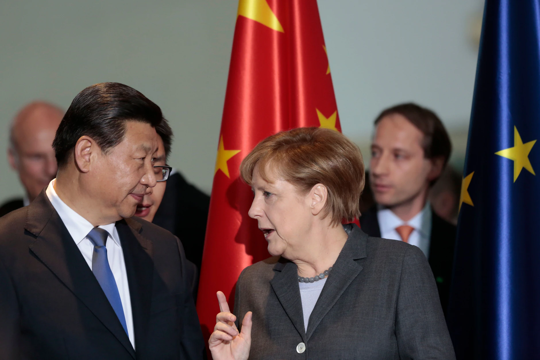 Chinas Präsident Xi Jinping und Bundeskanzlerin Angela Merkel am 28. März 2014.