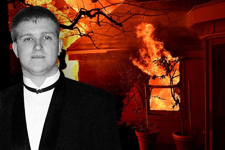 Rory Sykes verbrannte in seinem Haus, während er auf Hilfe wartete. Er wurde nur 32 Jahre alt.