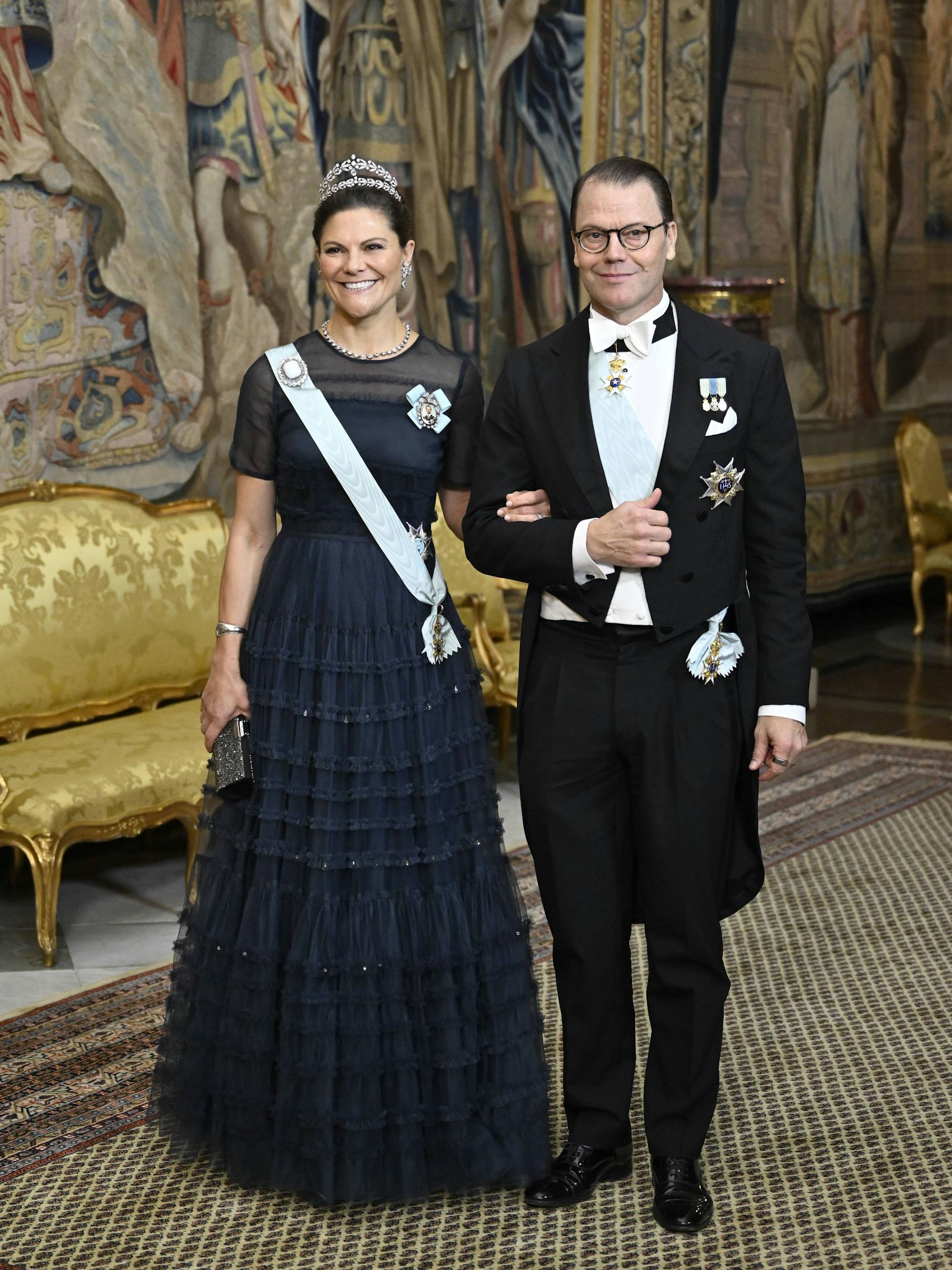 Kronprinzessin Victoria und Ehemann Daniel hatten die Wache im Königspalast noch an Heiligabend besucht.