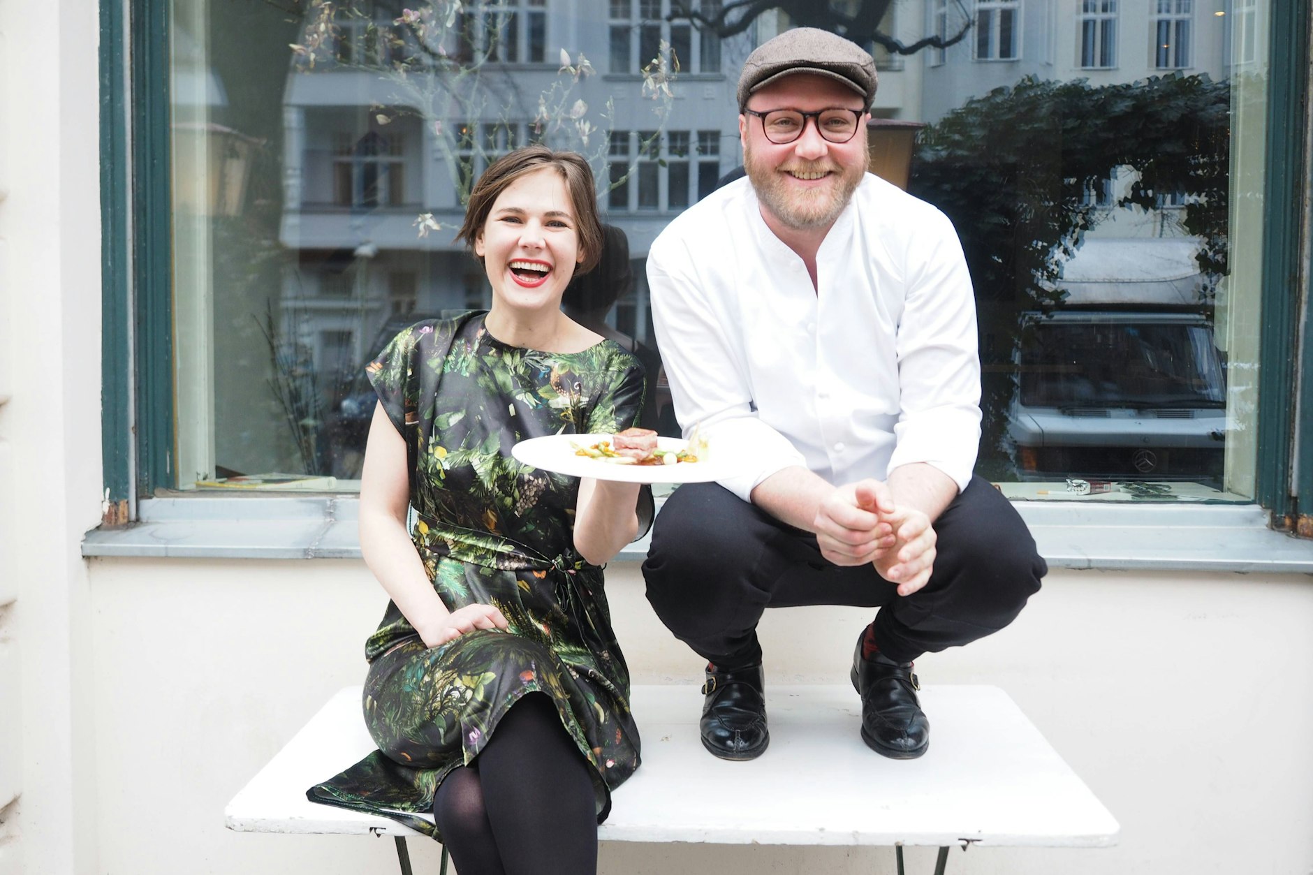 Ilona Scholl und Max Strohe eröffneten 2015 gemeinsam das Restaurant Tulus Lotrek in Berlin-Kreuzberg. Dieses Foto entstand 2016.