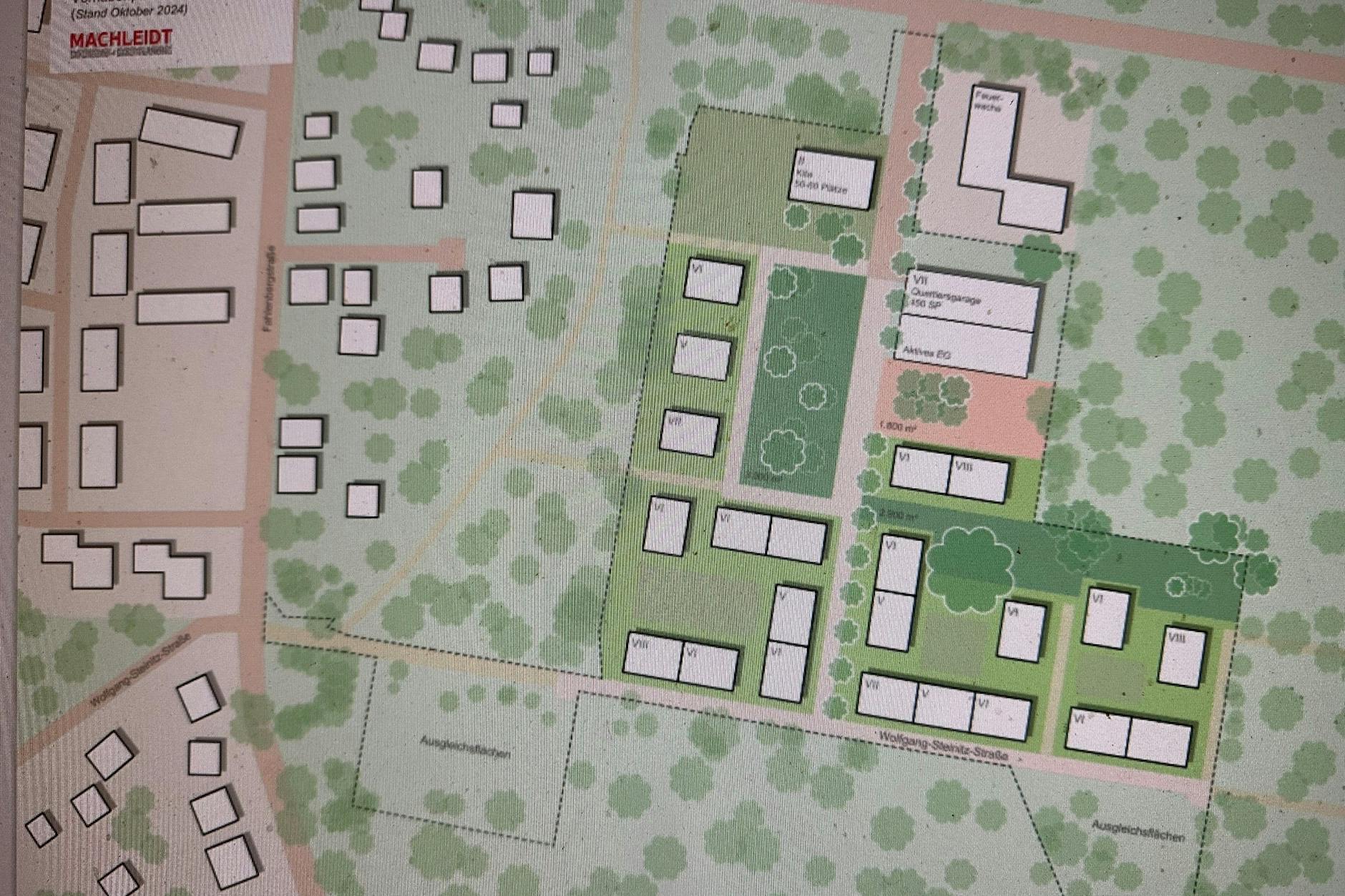 Der Bebauungsplan für die Kaserne Hessenwinkel