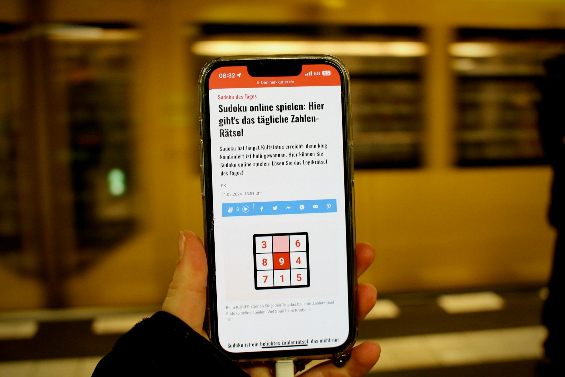 Spielen Sie Sudoku, Wordle, Kreuzworträtsel und Co. völlig kostenlos beim Berliner KURIER.