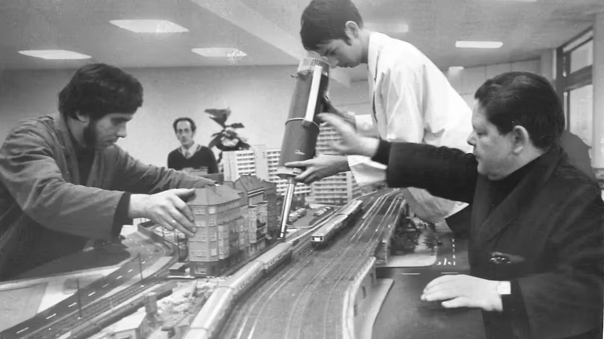 Modelleisenbahnausstellung am Alex in den 70er-Jahren