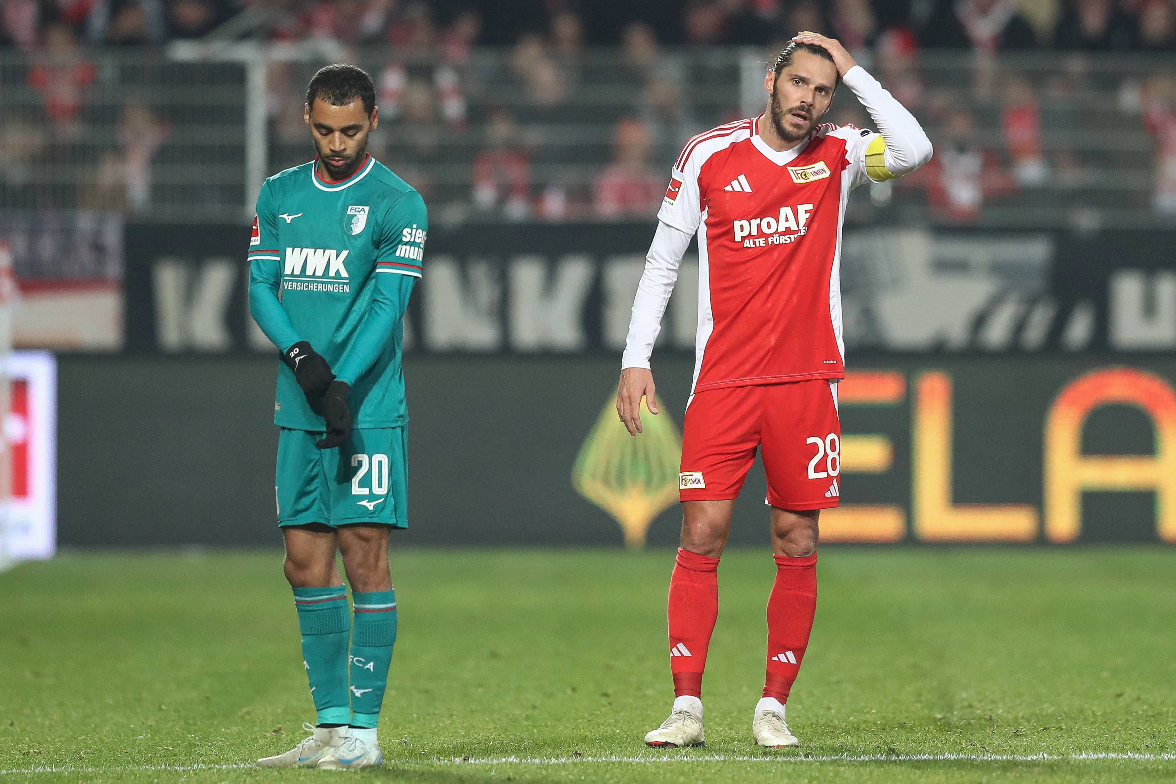 Kapitän Christopher Trimmel ist bedient: Der 1. FC Union lässt gegen Augsburg fast alles vermissen.