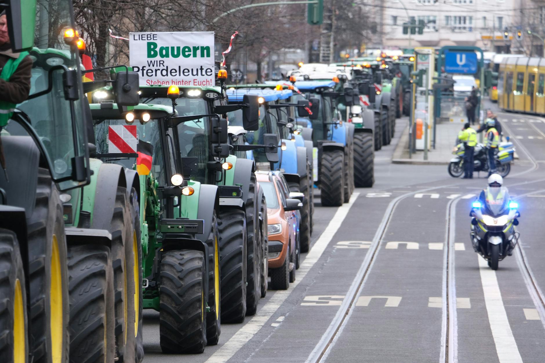 Bilder wie dieses vom Januar 2024 in Berlin-Mitte wird es am Wochenende nicht geben.