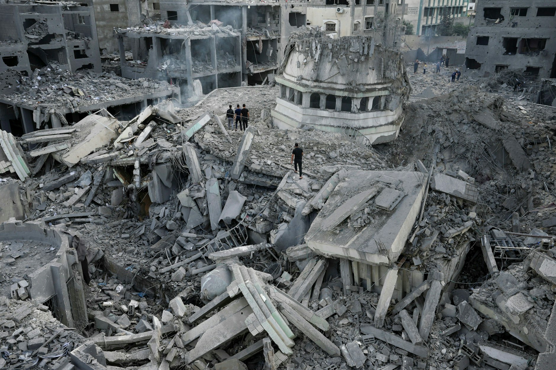 Gaza Stadt gleicht einer einzigen Ruine. 
