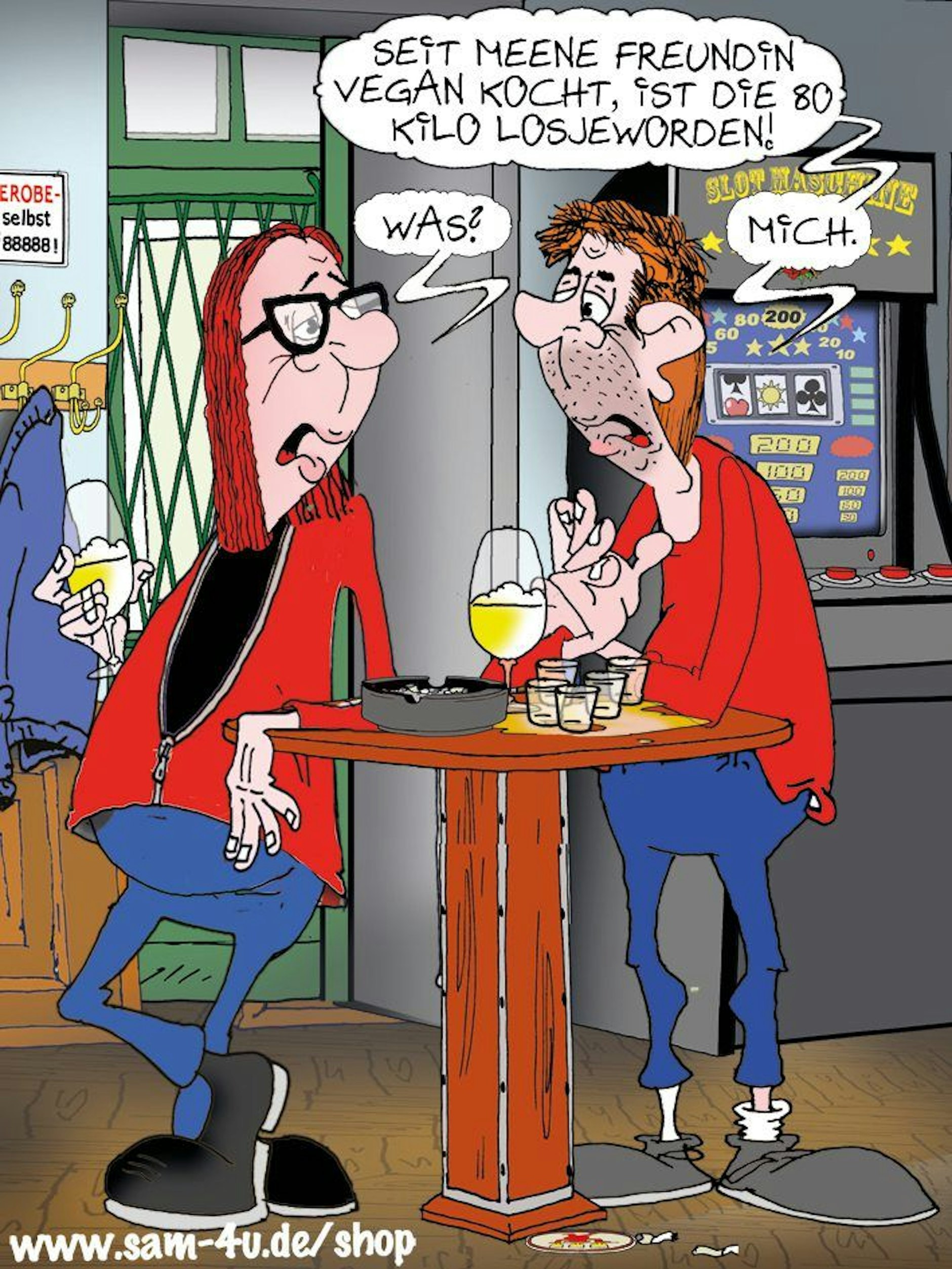 Unser Cartoon des Tages kommt auch heute von Zeichner Sam Paff aus Berlin.