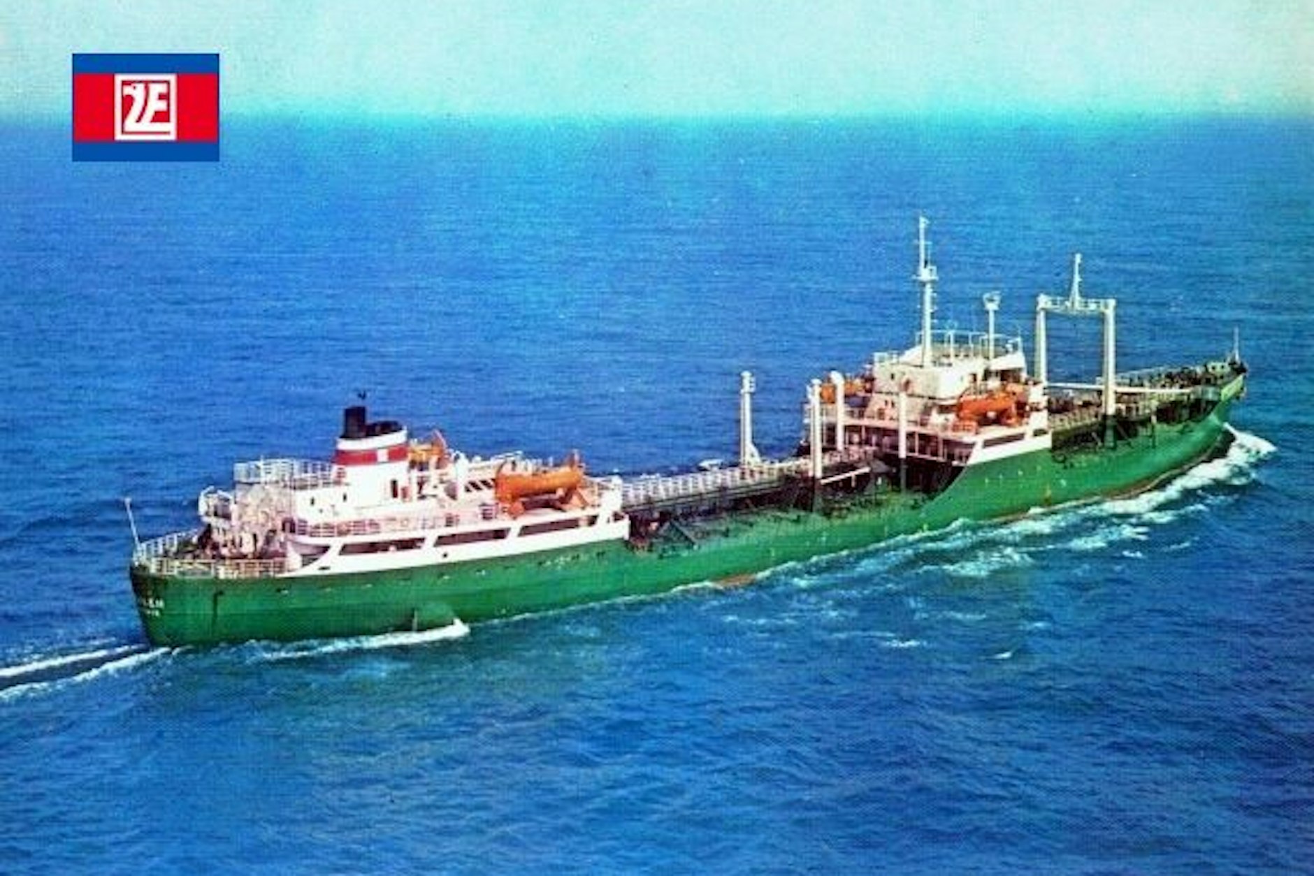 Der DDR-Tanker „Böhlen“ auf großer Fahrt: Hier ist er auf einer Werbeansichtskarte der Reederei VEB Deutfracht zu sehen.