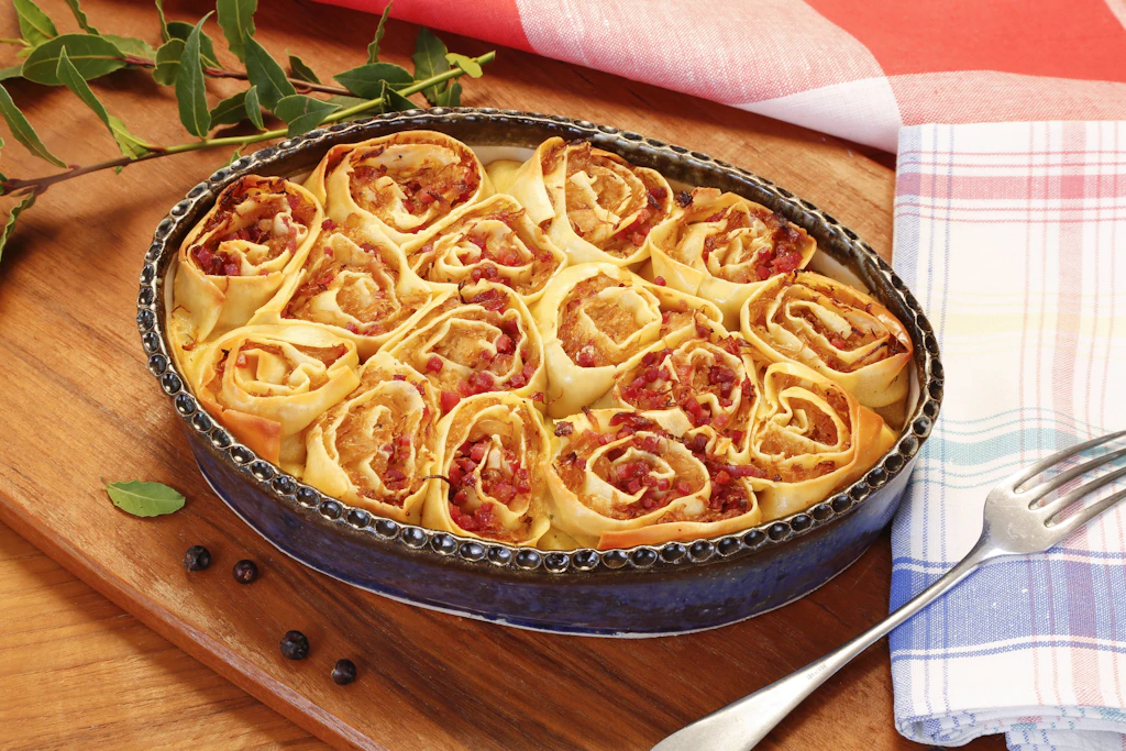 Rezept für schwäbische Krautkrapfen mit Speck – sehr lecker!