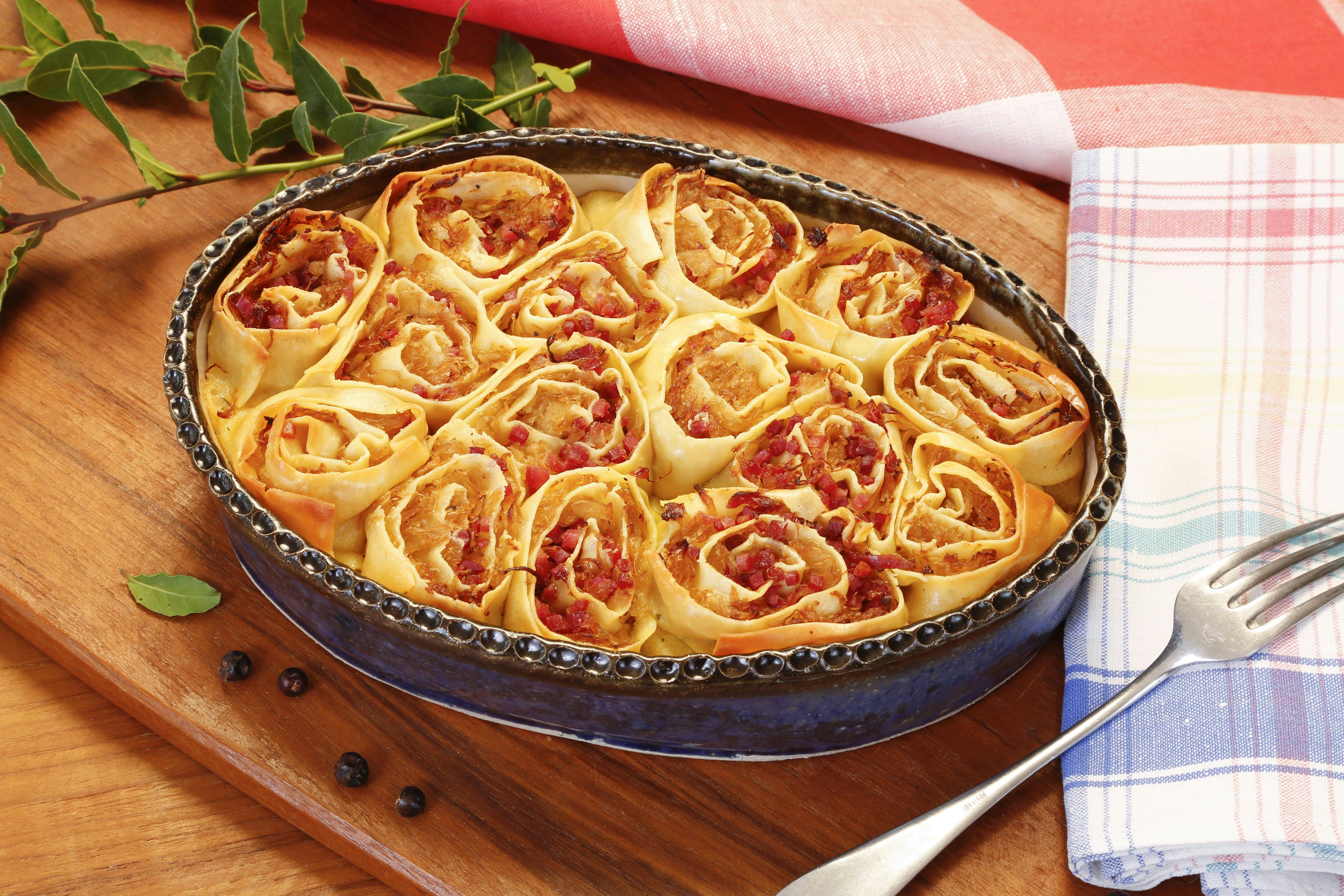 Rezept für schwäbische Krautkrapfen mit Speck – sehr lecker!