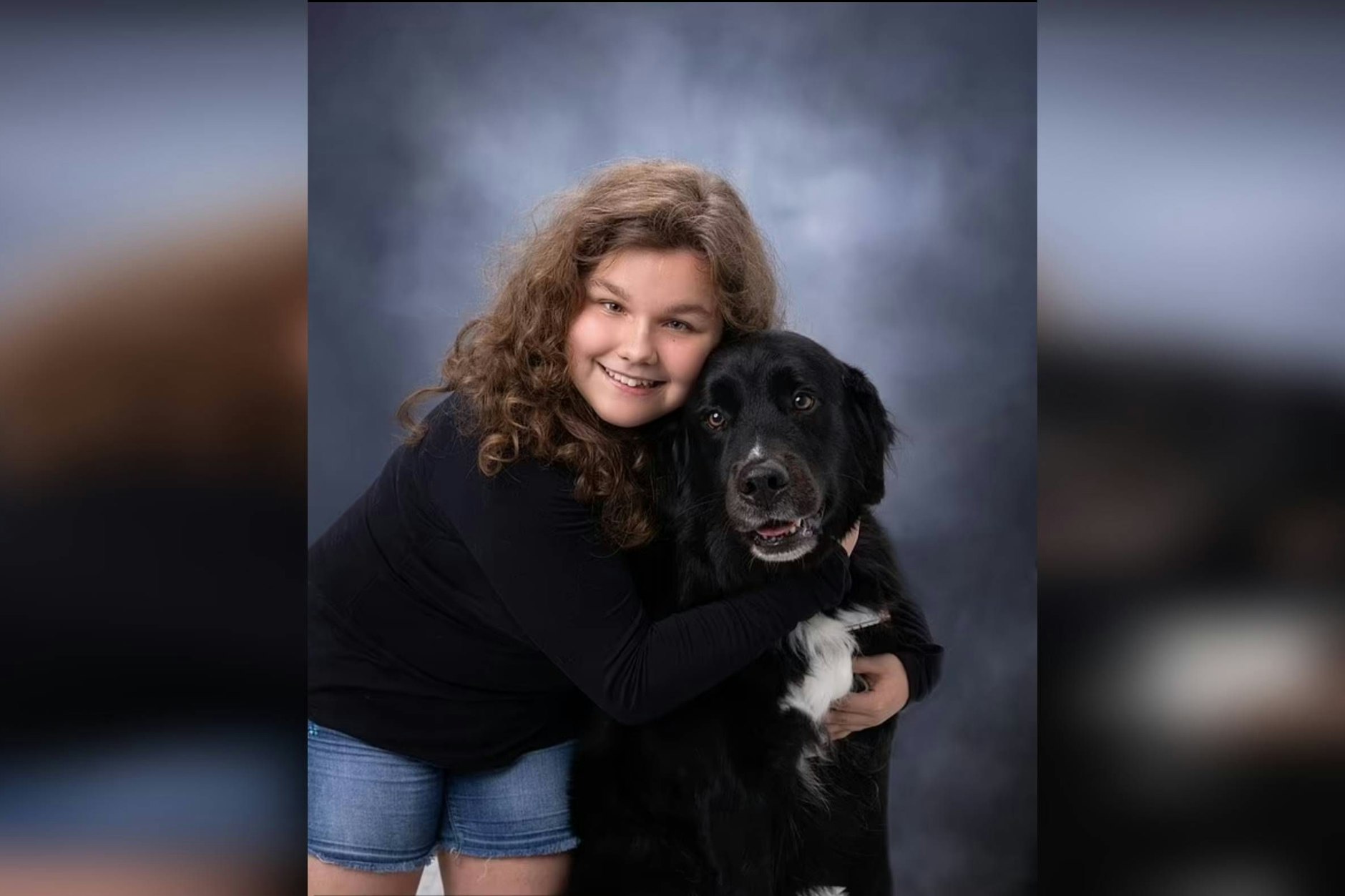 Jennifer mit ihrem Blindenhund Rowdy