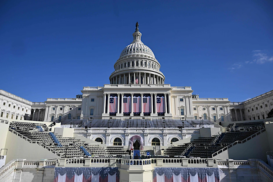 Die Amtseinführung von Donald Trump findet im Kapitol von Washington statt.