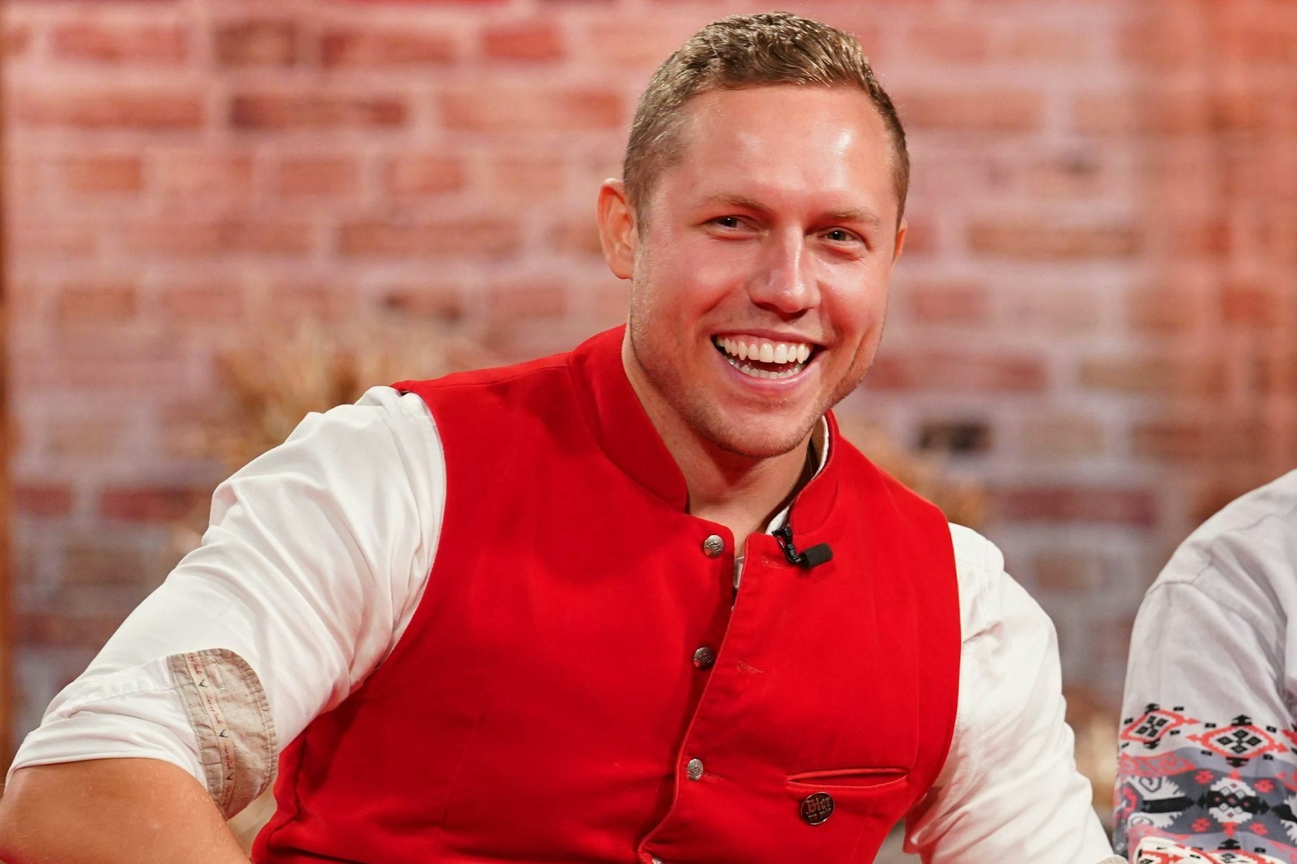 Patrick Romer in der Jubiläumssendung von „Bauer sucht Frau“.