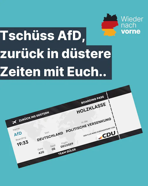 AfD verteilt „Abschiebetickets“ an Ausländer – jetzt kontert die CDU