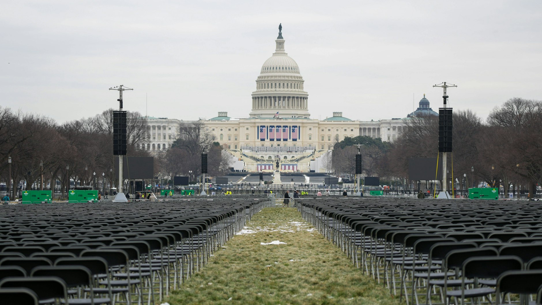 In Washington schlägt die Polarpeitsche zu: Die Amtseinführung unter freiem Himmel fällt aus. 