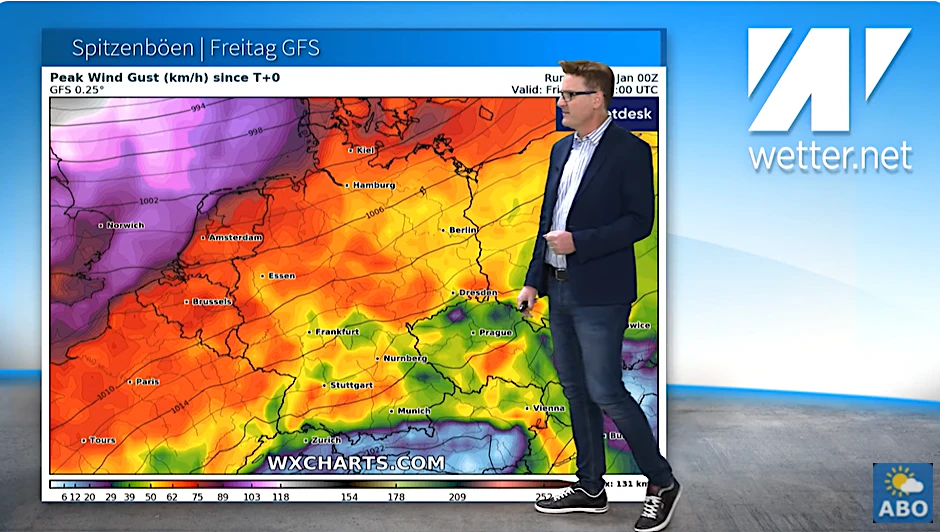 Zum Ende der Woche wird es laut Wetter-Experte Dominik Jung mild und richtig windig. 