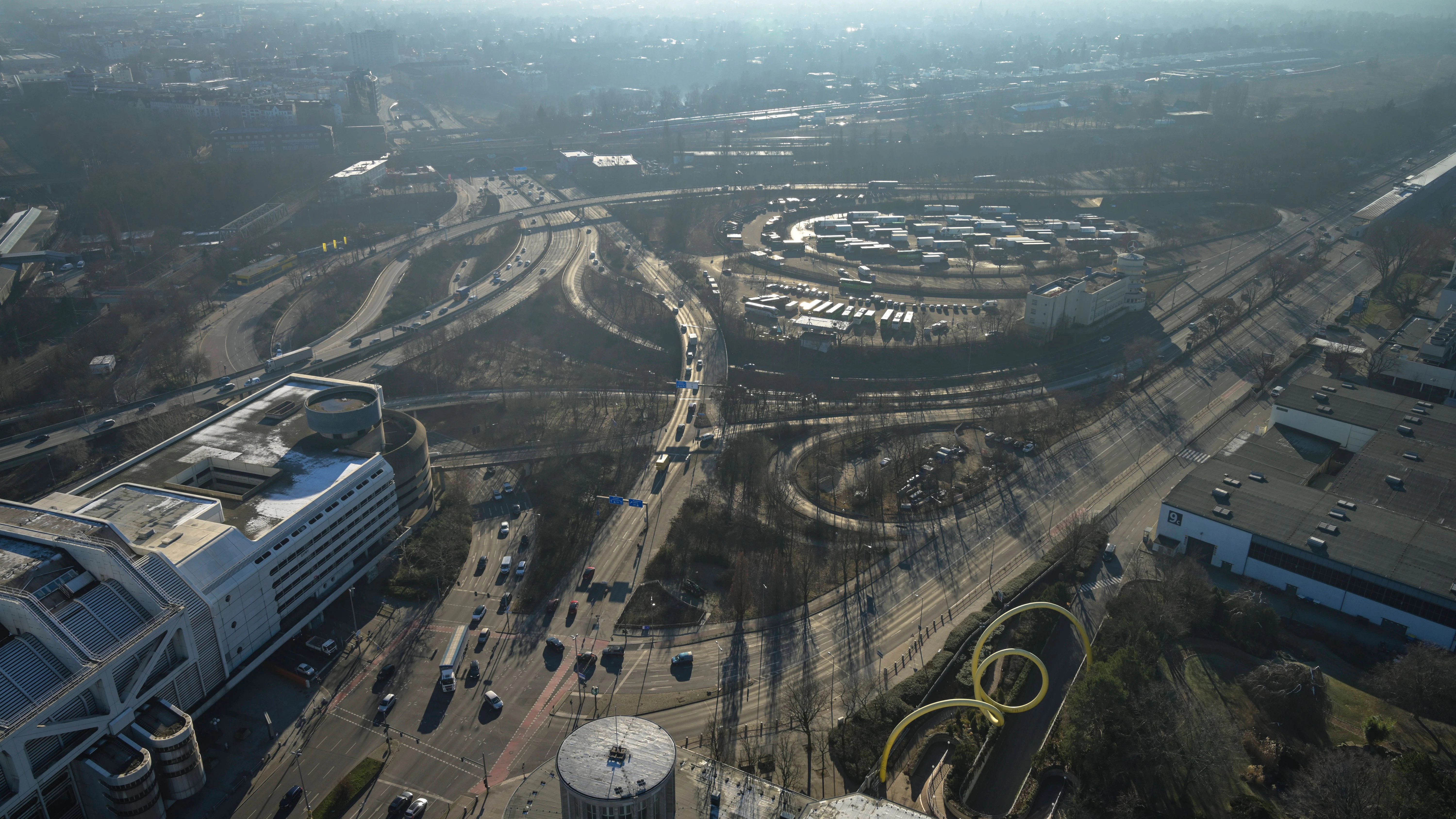 Dreieck Funkturm in Berlin. Hier wird jahrelang modernisiert. Das Artemis liegt ebenfalls dort.