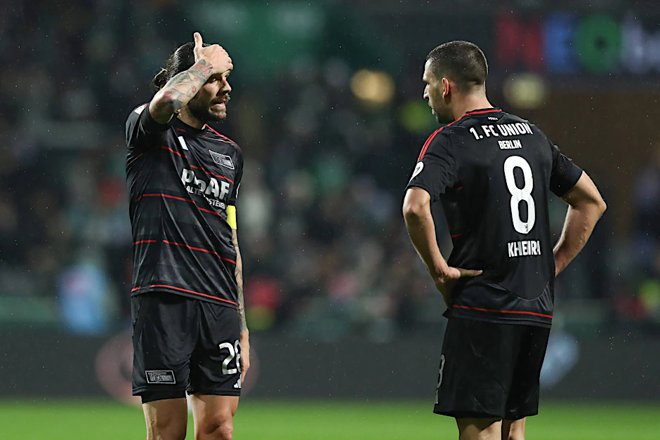 Kapitän und Vize: Christopher Trimmel (37) und Rani Khedira (30) flogen gegen Mainz aus der Startelf von Union-Trainer Steffen Baumgart.