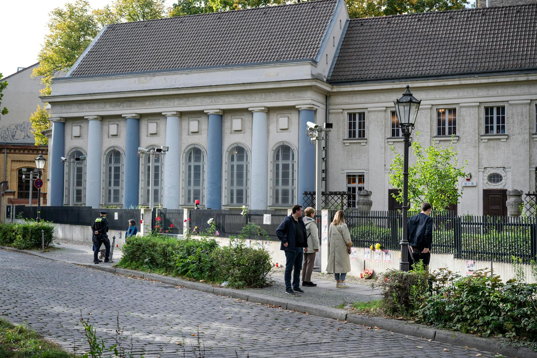 Von der ehemaligen Synagoge am Kreuzberger Fraenkelufer stehen nur noch Teile. Das Gebäude soll in seiner ursprünglichen Form wieder aufgebaut werden.