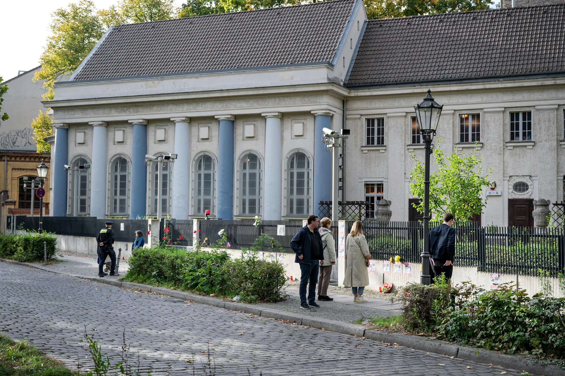 Von der ehemaligen Synagoge am Kreuzberger Fraenkelufer stehen nur noch Teile. Das Gebäude soll in seiner ursprünglichen Form wieder aufgebaut werden.