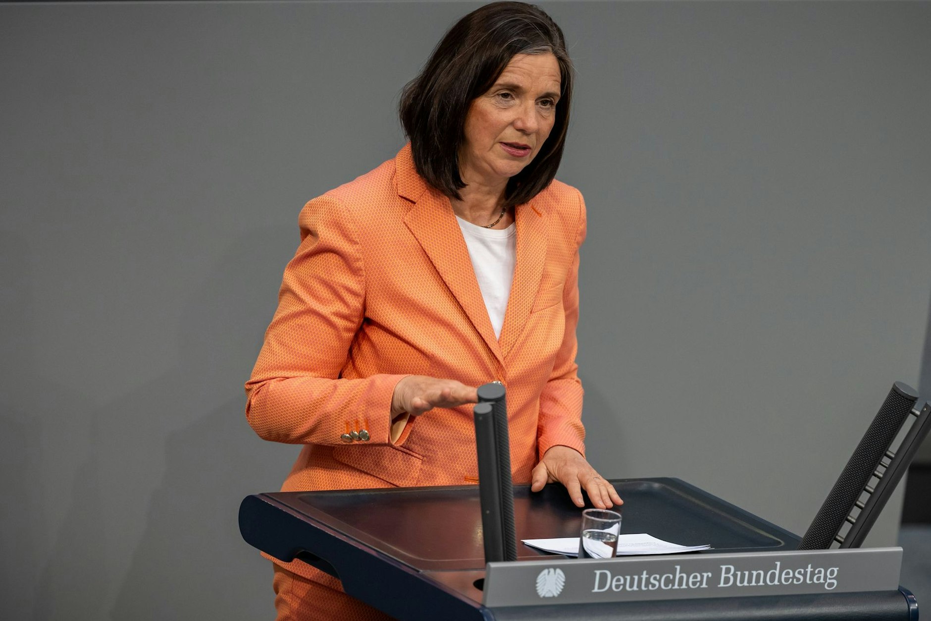 Katrin Göring-Eckardt bei einer Rede im Deutschen Bundestag