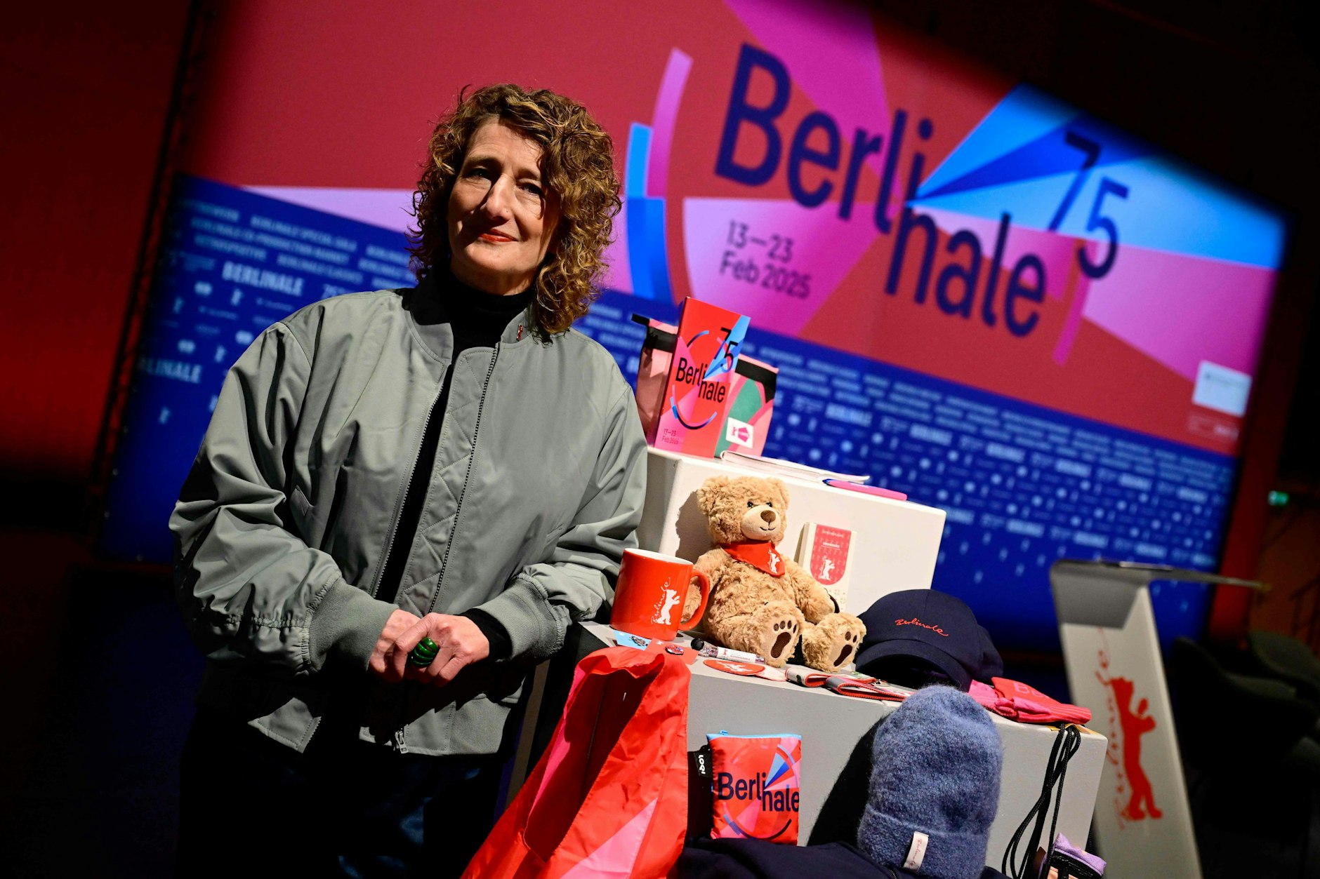 Berlinale-Chefin Tricia Tuttle bei der Vorstellung des Programms der 75. Berlinale.