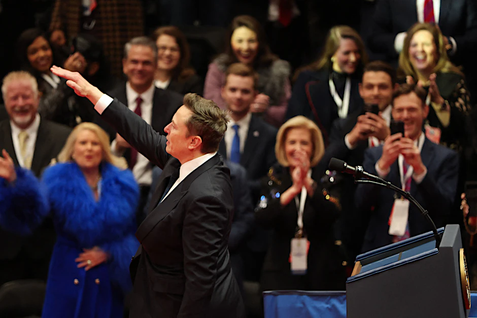 Elon Musk, Chef der Firmen Tesla, SpaceX und X in Washington, DC.