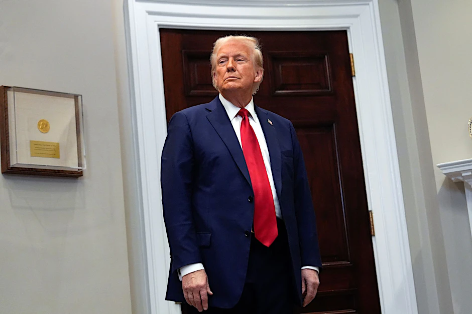 US-Präsident Donald Trump im Roosevelt Room im Weißen Haus