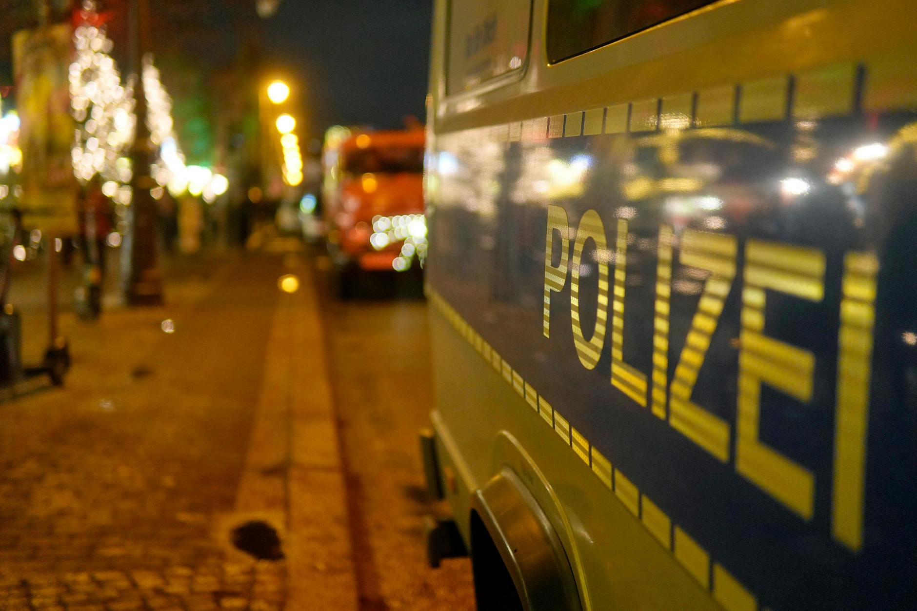 Eine Polizeistreife in Berlin.